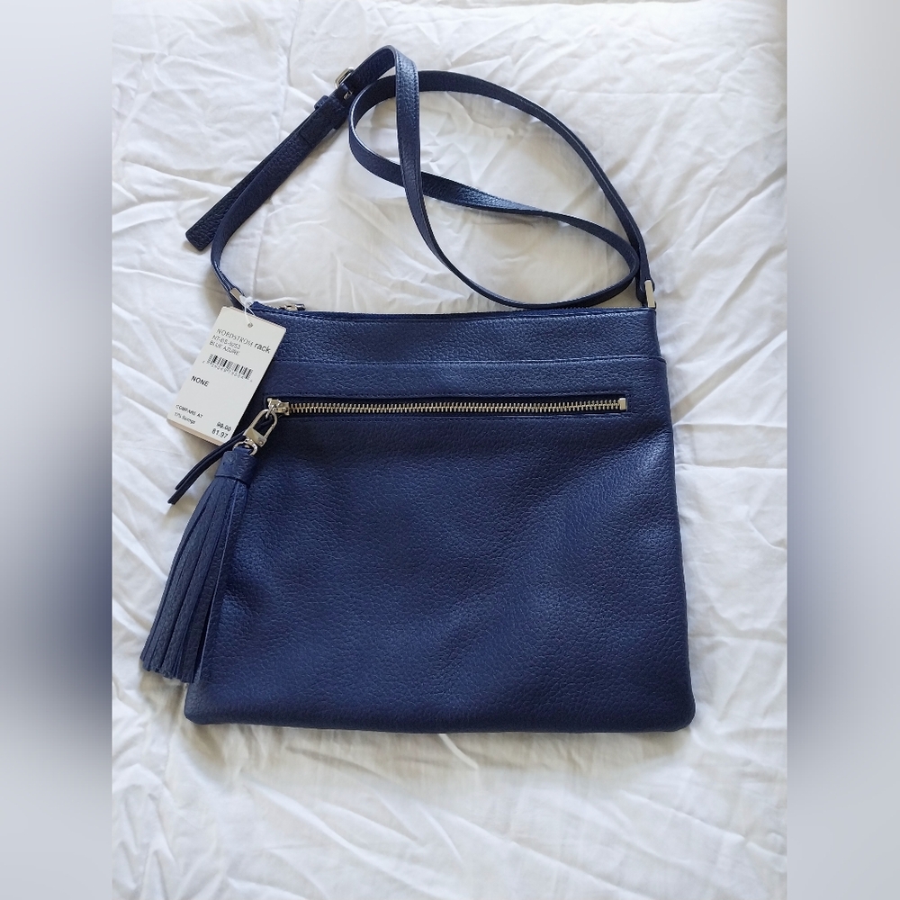 Halogen Blue NWT Leather Crossbody